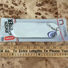 LUHR JENSEN Dodger Salmon Trolling Flasher 8” Size 0 CHROME SILVER USA NEW VTG