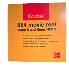 Kodak 884 Super 8  8mm Movie Reel, 400ft, Empty Reel w/ Box New