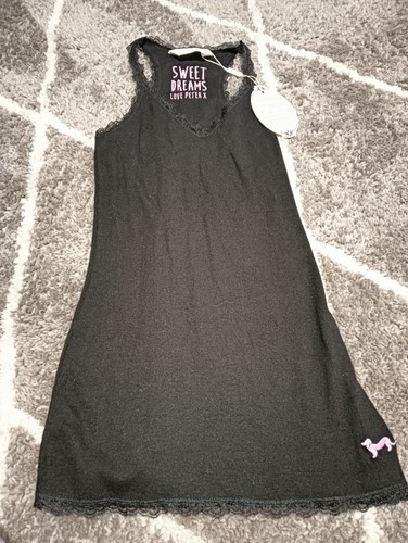 Peter Alexander Black Lace Trim Nightie BNWT RRP$39.95 - Picture 2 of 6