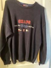 Vintage Chaps Ralph Lauren USA Crewneck Sweater Size XL