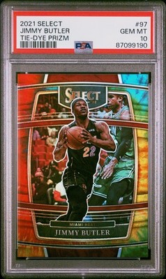 2021 PANINI SELECT TIE-DYE PRIZM #97 JIMMY BUTLER 2/25 PSA 10