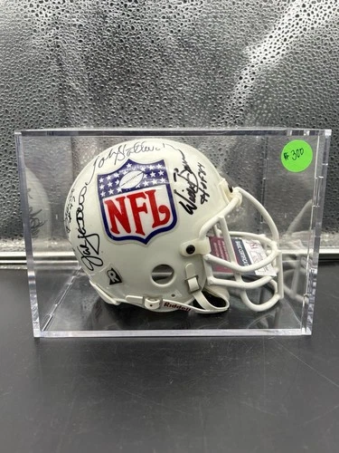Terry Bradshaw & Multiple Others Signed NFL Mini Helmet W/ HOF Inscriptions- JSA