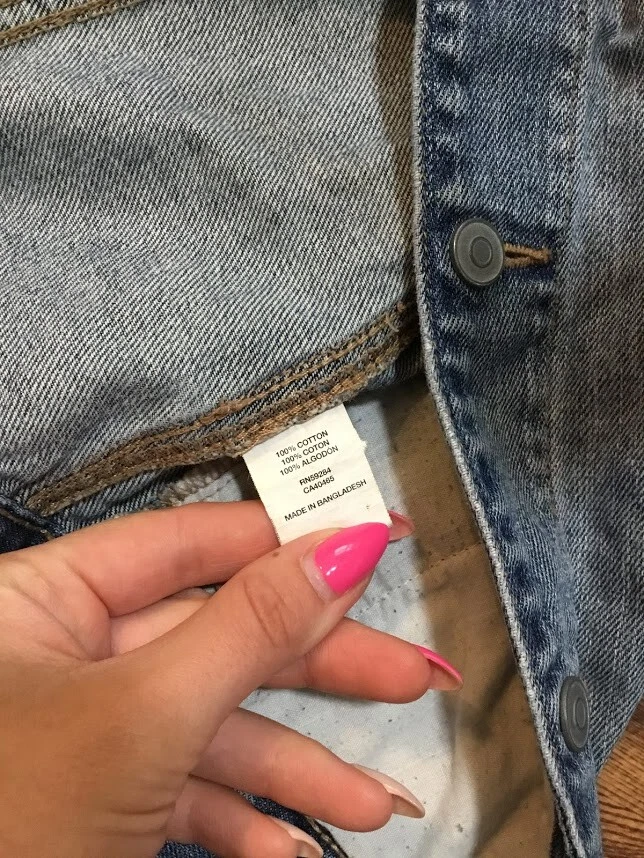 Chaqueta Jean The Children’s Place Azul Botón Frontal 100% Algodón Talla S (5/6) Foto 4 de 4