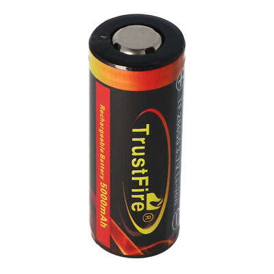 TrustFire 26650 Li-Ion Akku 5000mAh 3,7V 10A PCB-Geschützt Taschenlampe 