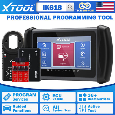 XTOOL IK618 Car Key Programming Tool Bidirectional Scanner Auto Full Diagnostic