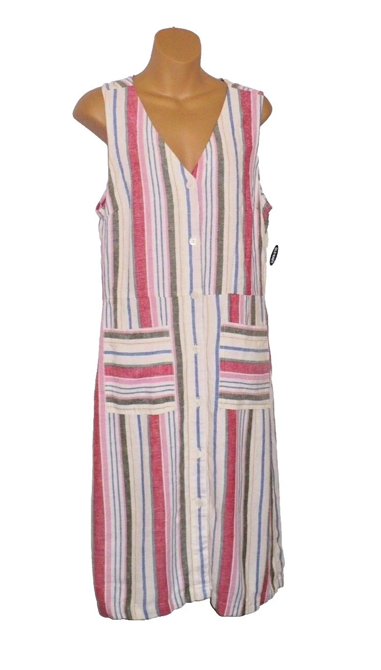 Old Navy Linen Striped Dresses for Women