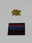 10- OEM BRASS HOLLEY CHOKE BLADE RETENTION SCREWS