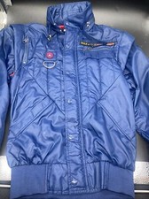 Vintage 80’s Style Auto Competition Design Mercedes Benz Jacket / Vest Size XS