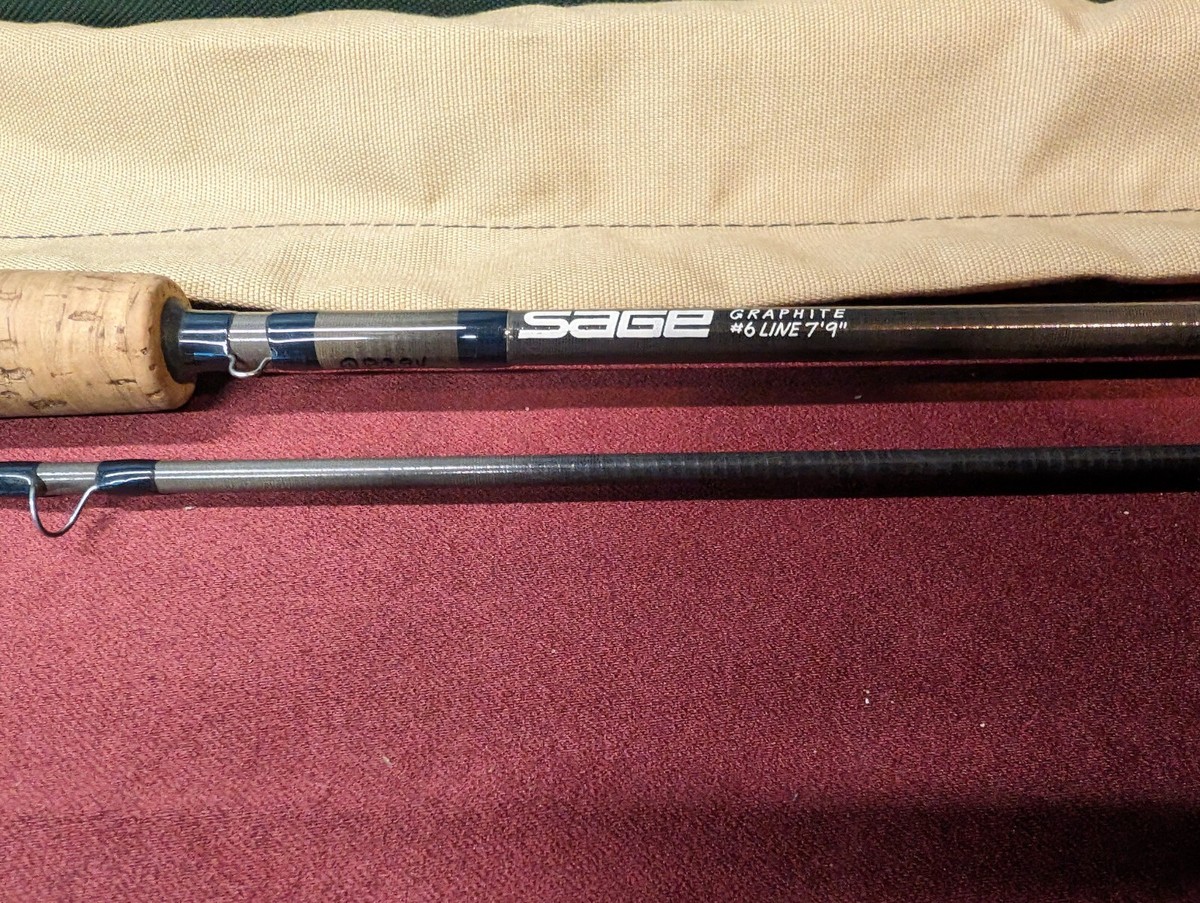 Sage Graphite Fly Fishing Rod 7' 9” 6wt. Rod W Tube And Sock Nice