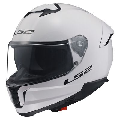 LS2 FF808 STREAM II FULL FACE ECE22.06 ACU DUAL VISOR MOTORCYCLE HELMET WHITE