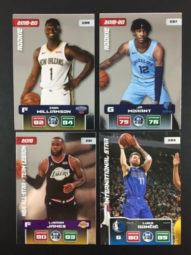 2020 Zion Williamson Ja Morant Rookie 4 Card NBA Panini (20) Adrenalyn XL - Picture 1 of 3