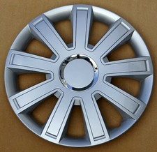 Wheel trims 15 inch  Hub Caps to fit Peugeot 207 + emblems 15"  x4