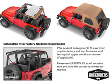 Frameless Bowless Spice Color Soft Top Tinted Window For 1997-2006 Wrangler Tj Frameless Bowless Spice Color Soft Top Tinted Window For 1997-2006 Wrangler Tj