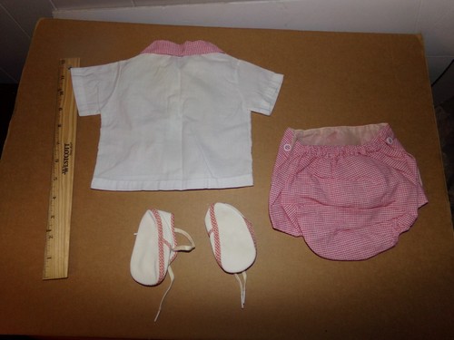 FITS XAVIER ROBERTS soft sculpture doll boys outfit w/shoes vintage 30+yrs boys - Picture 2 of 2