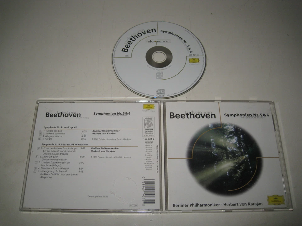 L.VAN BEETHOVEN/SYMPHONIRN NR.5&6(ELOQUENCE/457 921-2)CD ALBUM