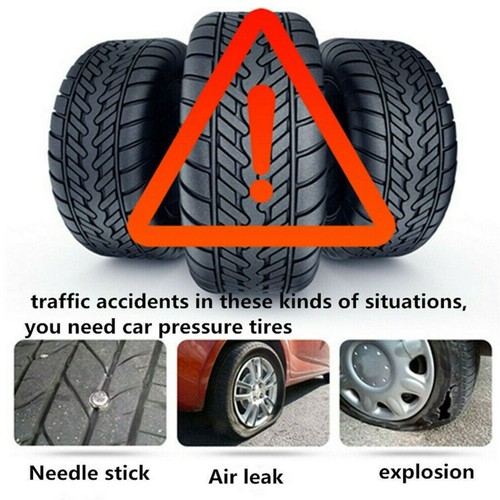 Car Tire Pressure Monitoring System LCD Solar Wireless TPMS w/4 External Sensors - Picture 9 of 10