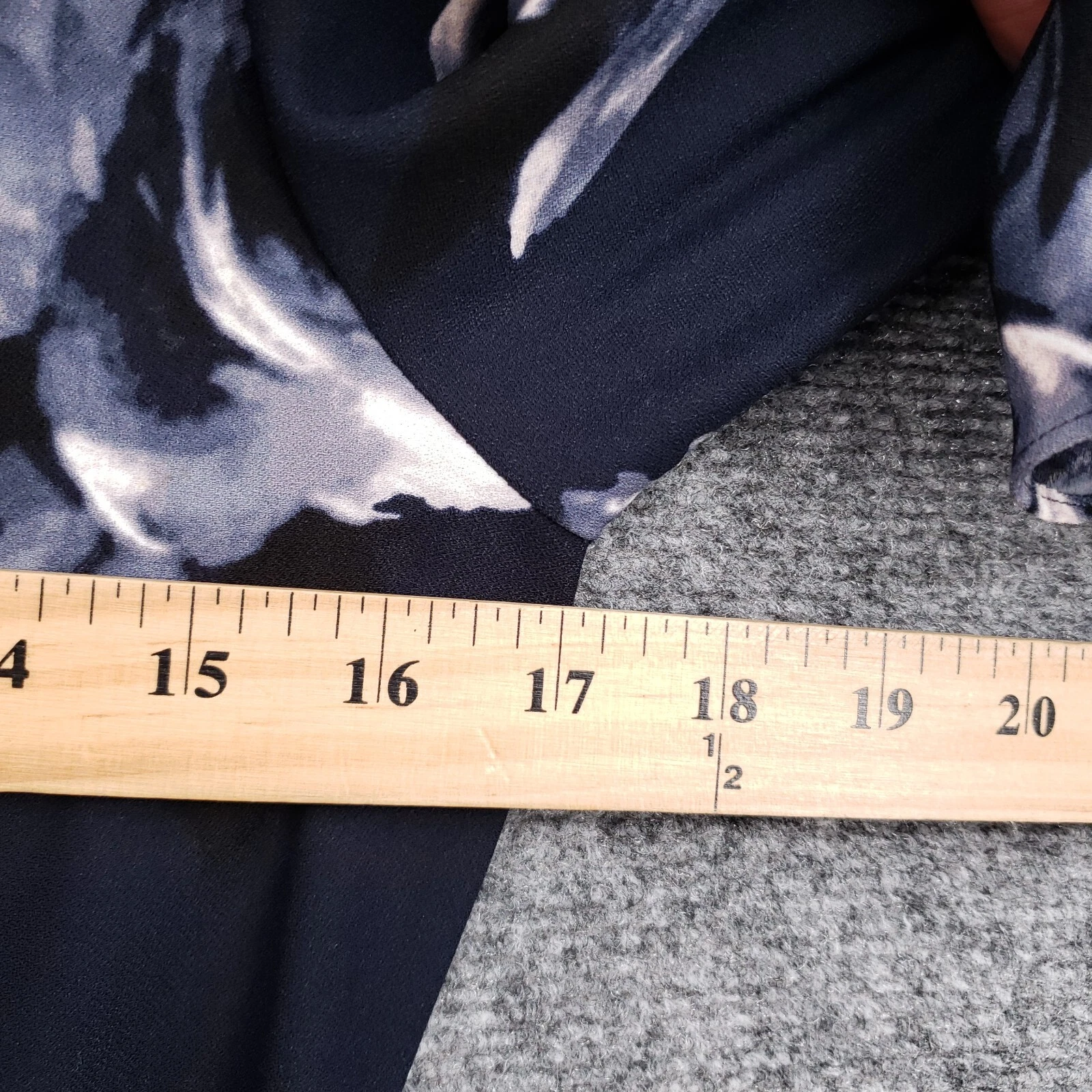 Abito Kate Spade donna 4 blu notte rosa crepe mini linea A manica svasata boho