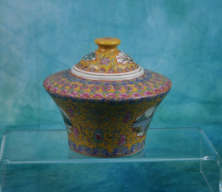 Rare Republic Style Bell Shape Jar And Cover With 6 Character Chien Lung Mark