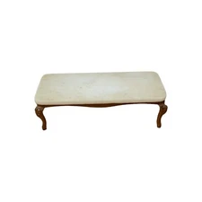 Vintage Reminiscence Marble Coffee Table Dollhouse Miniature Fine Claw Foot?