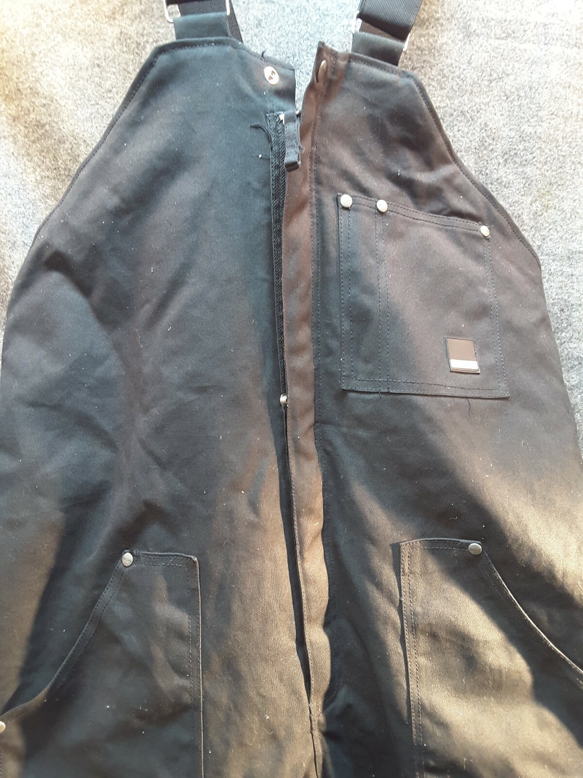 Craftsman Pants Work Insulated Black XXL Overalls Bibs Gem
