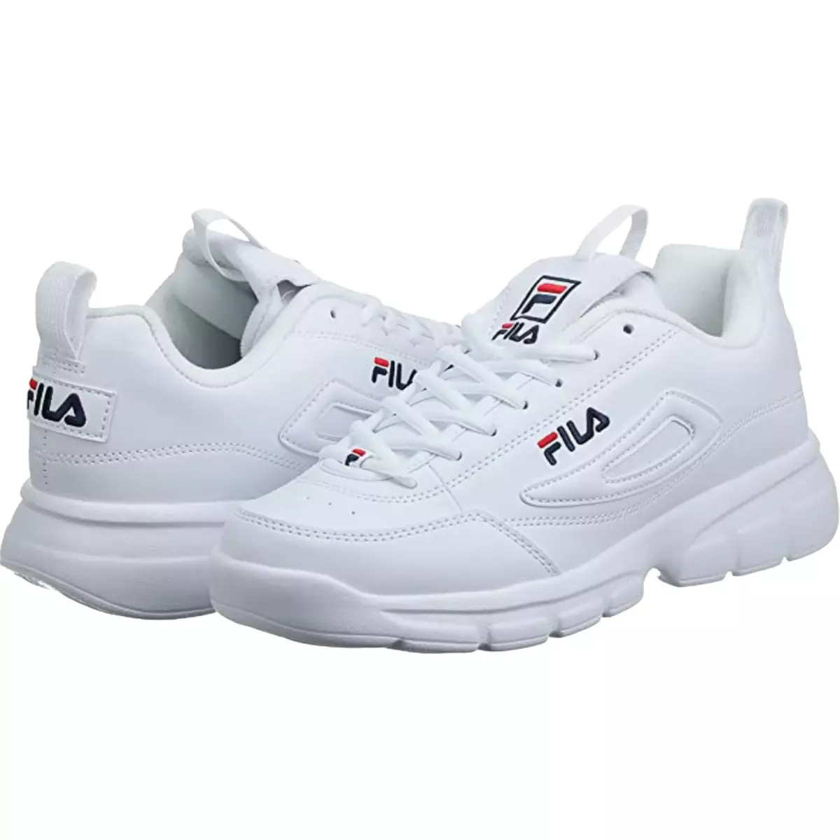 Trojaanse paard kalender Zorg Fila Disruptor SE Mens White Navy Red Sneaker Casual Shoe Size 9.5 | eBay