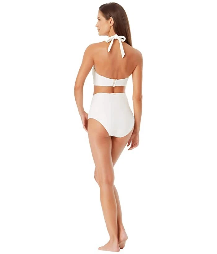 Cinturón asimétrico mujer Anne Cole L85548 marfil cintura alta parte inferior talla mediana Foto 3 de 3