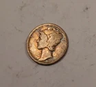 1927-D Mercury Dime * Very Good VG Toned * 90% Silver * XD157