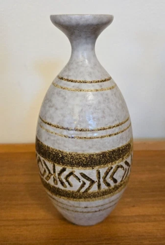 Vintage Pottery Craft Stoneware Vase Southwest Style MCM Design California