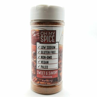 Oh My Spice SWEET & SAVORY Low Sodium Gluten-Free Vegan 5 oz PALEO FIT SEASONING
