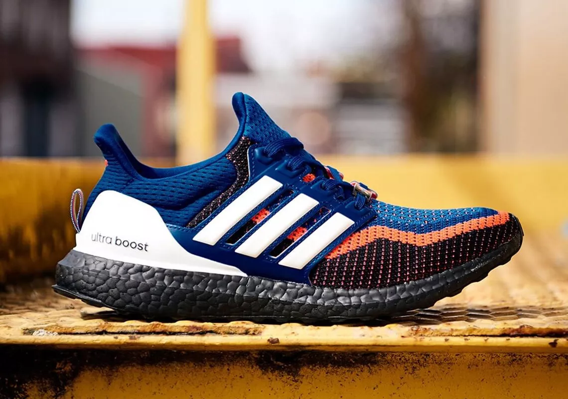 ultra boost blue and white