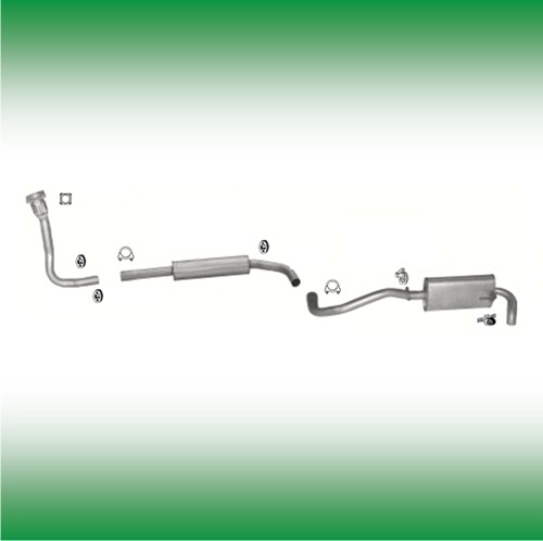 IMASAF Auspuffset/Auspuffanlage Für VW LUPO I 1.4 16V 6X1, 6E1 | AUSPUFF