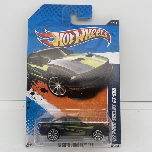 Hot Wheels '07 Ford Shelby GT-500 Diecast Car - 1:64 Scale, Black, #111/244 (2011 Edition)
