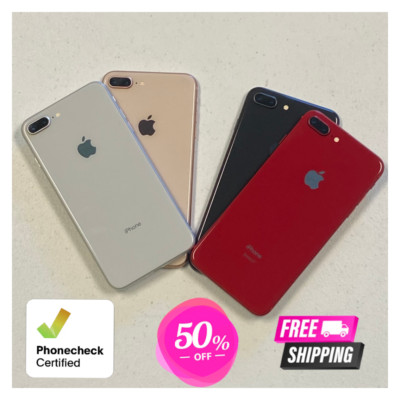 Apple iPhone 8 Plus 64GB - Unlocked, Red, Gold, Silver - Verizon, At&t, T-Mobil