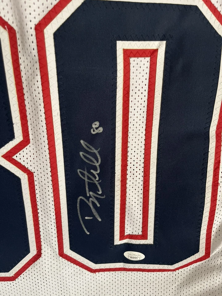 Camiseta deportiva personalizada blanca firmada autografiada por Danny Amendola Patriots JSA Witness certificado de autenticidad Foto 2 de 3