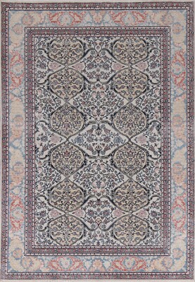 Geometric Traditional Turkish 5x7 Area Rug Wool Hand-knotted Oriental Carpet