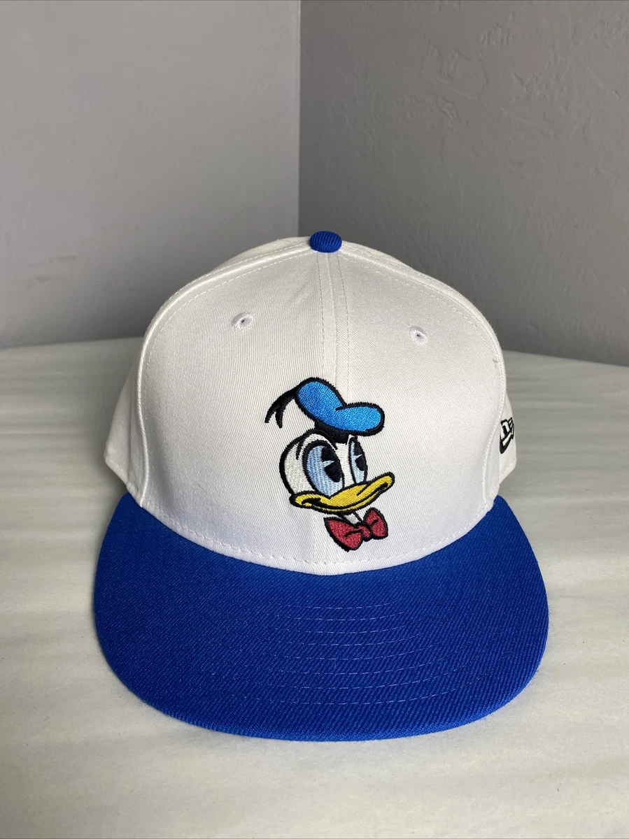 Donald Duck New Era Disney Fitted Baseball Hat Cap 7 3/8 Rare