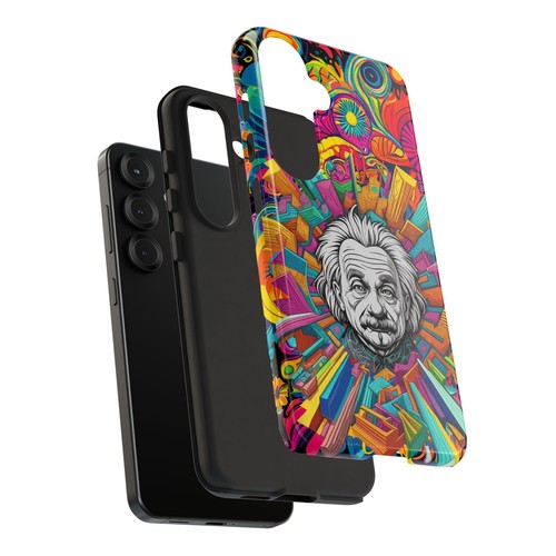 Colorful Einstein Phone Case, Artistic Tough Case for Students, Geek Gift - 第 72/96 張圖片