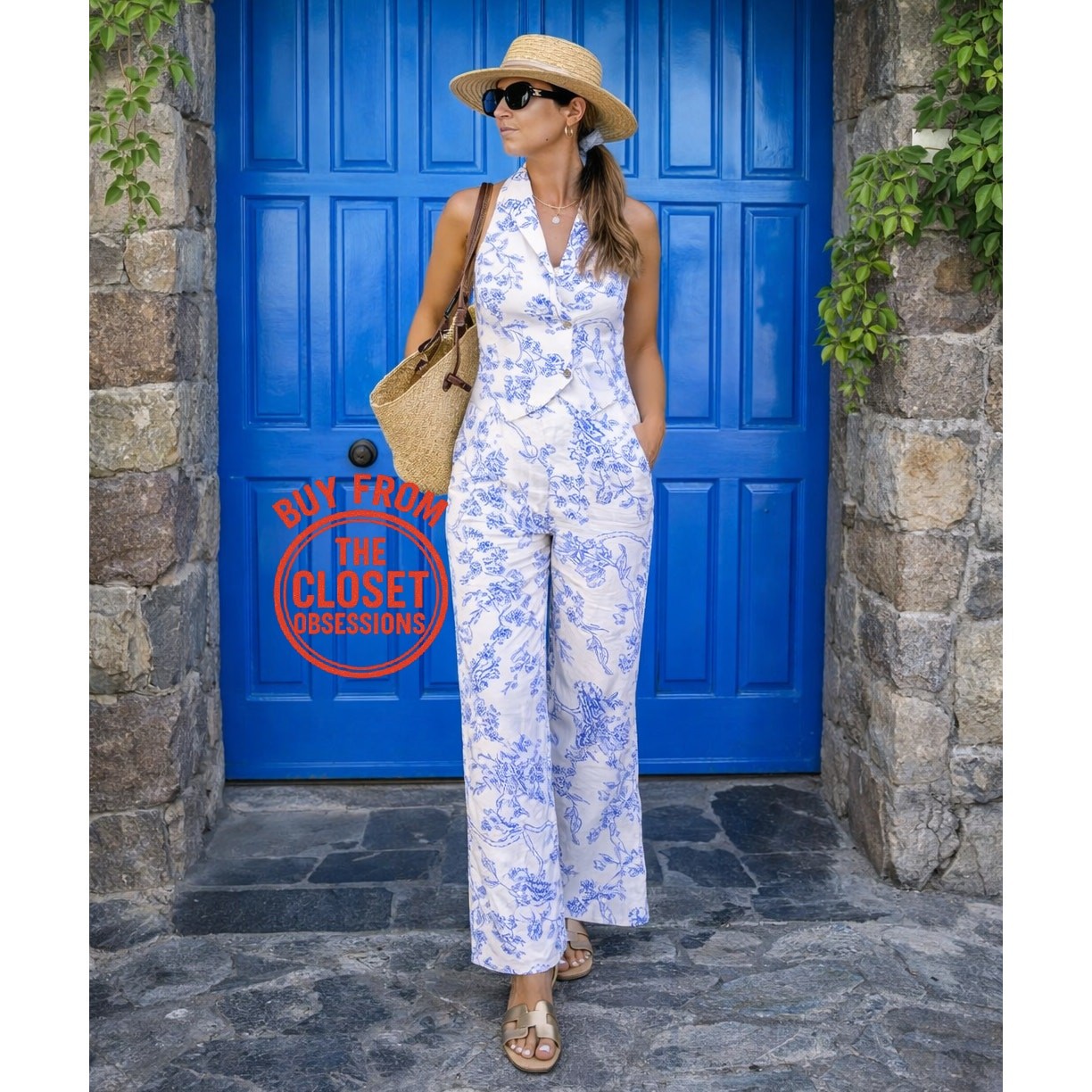 RARE Mango Co-Ord Set – Halter Neck Vest & Wide Leg Pants NWT thumbnail 11