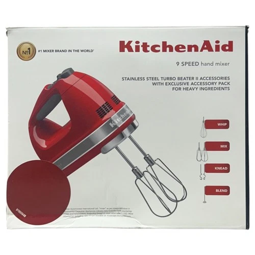 KitchenAid Artisan 9 Speed Hand Mixer (Red)