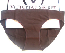 VICTORIA'S SECRET PINK Seamless Bikini Panty S Brown NWT Ganache VS
