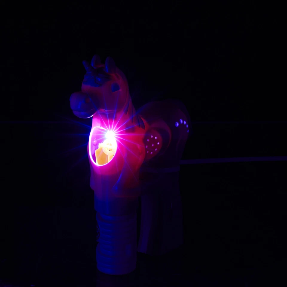 10 x Einhorn Seifenblasenpistole LED Seifenblasen Flüssigkeit Luftblasen Bubbles - Bild 3 von 4