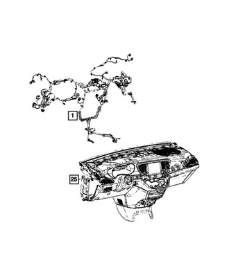 Genuine Mopar Instrument Panel Wiring 68480159AD