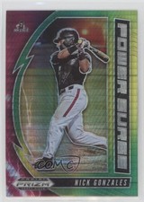 2020 Prizm Draft Picks Power Surge Green & Yellow Hyper Nick Gonzales 00em