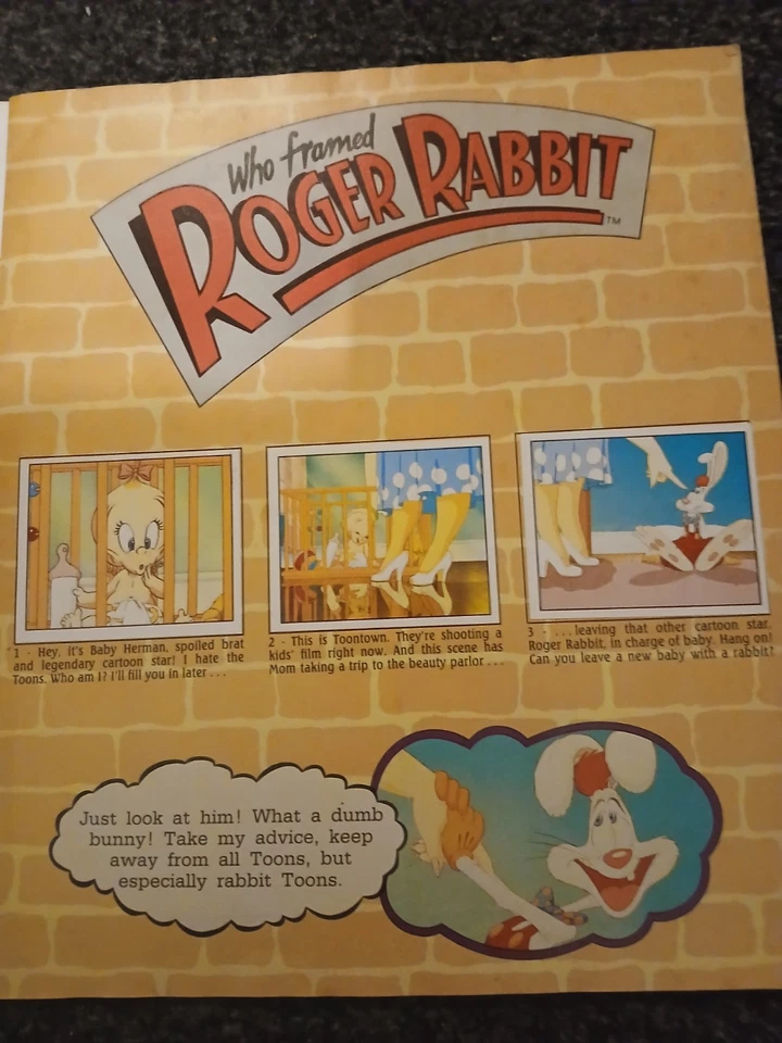 Who Framed Roger Rabbit Panini Album 1988 Incomplete. 184 out of 216 sti - Image 3 of 4