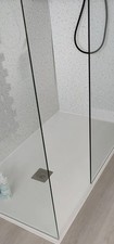 Drench Naturals White Thin Slate-Effect Rectangular Shower Tray 1400 * 800
