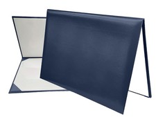 Smooth Diploma Holder Graduation Certificate Cover 8 1/2" x 11" Navy Blue