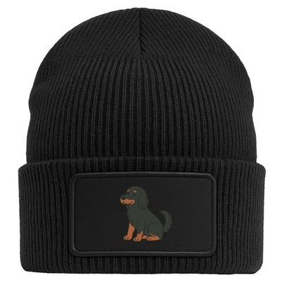 Beanie mit Patch Gordon Setter Comic Gordi Geschenkidee Gordon Setter Geschenk P