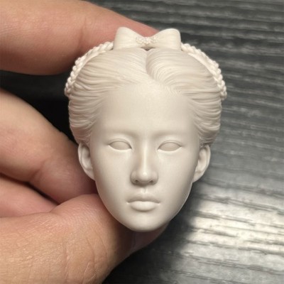 1/6 Unpainted Liu Yifei Head Carving Sculpt Model Toys Fit 12'' Figure