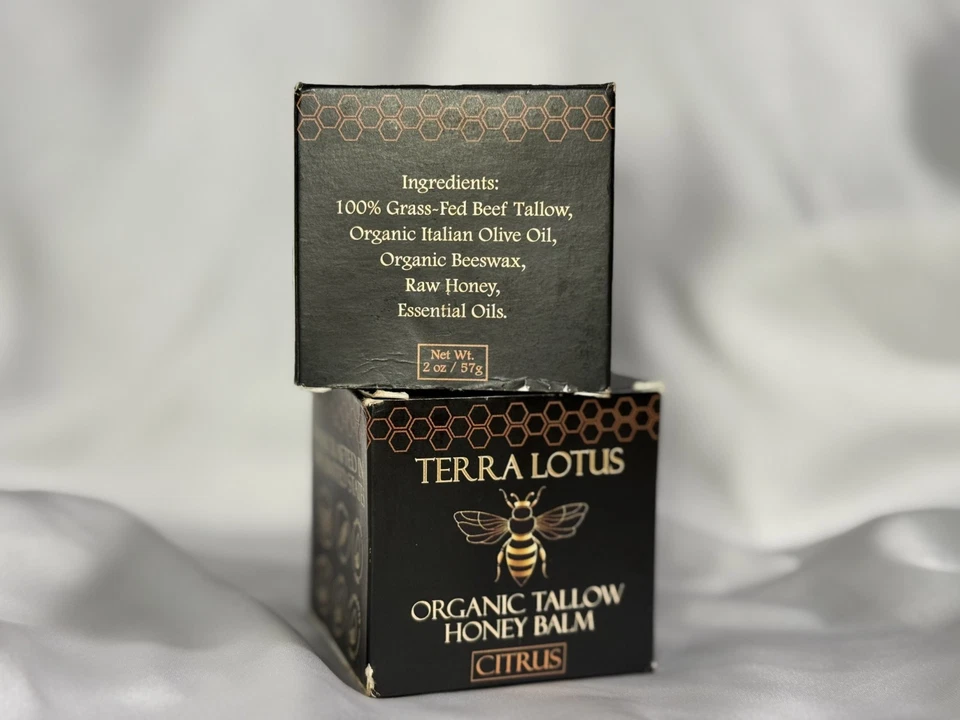 2 PACK of Terra Lotus Organic Tallow Honey Balm Citrus 2oz EA - NEW - Image 2 of 4