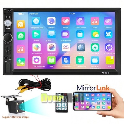 7'' Double 2 DIN Car Stereo Radio MP5 Touch Screen Bluetooth FM USB Player